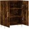 vidaXL - Dressoir - 69,5x34x90 - cm - bewerkt - hout - gerookt - eikenkleurig