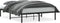 vidaXL - Bedframe - metaal - zwart - 140x190 - cm