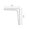 Hoeksteun Micel plm01 Wit 40 x 35 cm