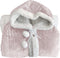 Linnick Flanel Fleece Deken + Hoodie met Capuchon Croco - light pink - 140x200cm - 130x180cm - Plaid