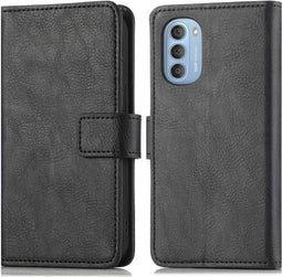 iMoshion Hoesje Geschikt voor Motorola Moto G51 Hoesje Met Pasjeshouder - iMoshion Luxe Bookcase - Zwart