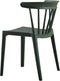 WOOOD Bliss Eetkamerstoel Tuinstoel - Kunststof - Army Groen - 75x52x53