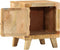 vidaXL - Nachtkastje - 2 - st - 40x32x46 - cm - massief - hout - ruw - mangohout