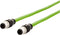 Metz Connect 142M1D11010 - M12 Netwerkkabel CAT 5e SF/FTP - 1.00 m Groen
