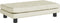vidaXL - Hondenmand - met - verlengstuk - 100x50x30 - cm - fluweel - crèmekleurig