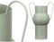 Vaas Groen Staal 22 x 32 x 14 cm (6 Stuks)