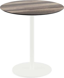 Urban Terrastafel Wit Frame + Tropical Wood HPL 70 cm - Essentials 130021270