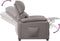 vidaXL Fauteuil verstelbaar stof taupe