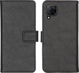 iMoshion Hoesje Geschikt voor Huawei P40 Lite Hoesje Met Pasjeshouder - iMoshion Luxe Bookcase - Zwart