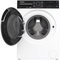 WHIRLPOOL WPM27WADSBE - Vrijstaande wasmachine - 12 kg - 1400 tpm - Wit met zwarte deur