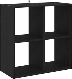 vidaXL - Boekenkast - Zwart - Eiken - 68,5x32x68,5 - cm - Bewerkt - Hout