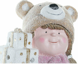 Kerstversiering DKD Home Decor Hars Kinderen (25 x 16 x 38 cm) (2 Stuks)