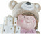 Kerstversiering DKD Home Decor Hars Kinderen (25 x 16 x 38 cm) (2 Stuks)