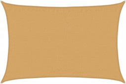 vidaXL - Zonnezeil - 160 - g/m² - rechthoekig - 3,5x4,5 - m - HDPE - zandkleurig