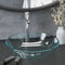 vidaXL - Wastafel - met - kraan - en - pop-up - afvoer - gehard - glas - zwart