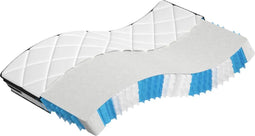 vidaXL - Pocketveringmatras - middelhard-plus - 90x190 - cm - Single - Size