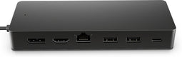 HP Universal USB-C Multiport Hub - 7 poorten - 2x 4K ondersteuning - Zwart