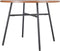 VDD - Tuintafel - Ronde aluminium tafel - Donkerbruin - 100 x 73,5 cm