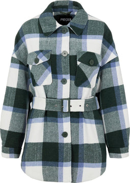 PIECES PCSELMA - Overshirt Jacket - Met riem en zakken - Maat XS (34)
