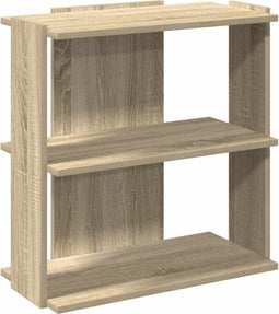 vidaXL - Boekenkast - 3-laags - 60x30x60 - cm - bewerkt - hout - sonoma - eikenkleurig