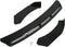 Universele zwarte bumperlip spoiler van ABS - 3 stuks