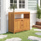 vidaXL - Tuinwandtafel - 80x35x75 - cm - massief - acaciahout