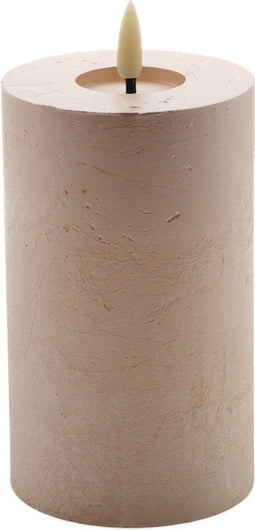 led kaars Champagne beige 10x7,5cm