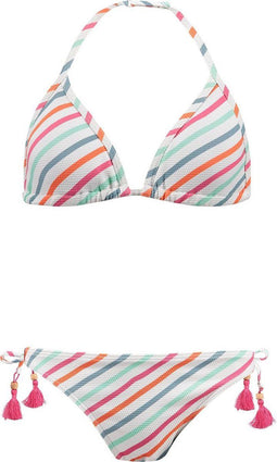 Airlie Triangle - Triangel bikinitop met kwastjes - Wit