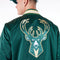 New Era - Milwaukee Bucks - NBA Satin Dark Green Bomber Jacket