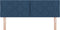 vidaXL - Hoofdbord - Diamantblok - Ontwerp - Blauw - 140 - cm - Stof