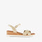 Tamaris dames sandalen - Sleehak 5 cm - Goud - Maat 37