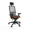 Bureaustoel met hoofdsteun Piqueras y Crespo 3D066G1 Donkerbruin
