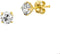 Marie Celeste - Oorknoppen - Zirkonia 4 mm - Goud