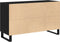 vidaXL - Dressoir - Zwart - Eiken - 100x36x60 - cm - Geengineerd - Hout
