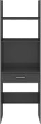 vidaXL - Boekenkast - 60x35x180 - cm - bewerkt - hout - hoogglans - grijs