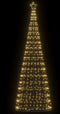 vidaXL - LED-kerstboom - 550 - LEDs - warm - wit - 304 - cm
