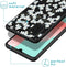 iMoshion Hoesje Geschikt voor Samsung Galaxy A41 Hoesje Siliconen - iMoshion Design hoesje - Wit / Zwart / White Flowers