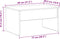 vidaXL - Zwarte - Eiken - Salontafel - - - 80 - x - 50.5 - x - 41.5 - cm