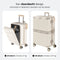 ONYX Kofferset - 2-delige Handbagage en Check-in Koffer - 35L/100L - TSA Slot - Lichtgewicht Trolley - Beige