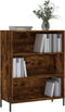 vidaXL - Schappenkast - 69,5x32,5x90 - cm - bewerkt - hout - gerookt - eikenkleurig