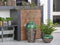 DBT Bloempot-Siervaas Groen-Multicolour D 28 cm H 20 cm