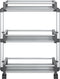 vidaXL - Opbergrekje - 59x20x75 - cm - aluminium