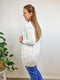 VILA VIRIL OPEN LS KNIT CARDIGAN - Dames - Halflang - Wit - Maat L