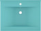vidaXL - Wastafel - met - kraangat - 60x46 - cm - keramiek - mat - lichtgroen