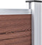 vidaXL - Schutting - 872x106 - cm - HKC - bruin