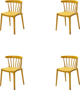 Windson Stapelstoel Oker geel - SET VAN 4