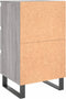 vidaXL - Nachtkastjes - 2 - st - 40x35x69 - cm - bewerkt - hout - grijs - sonoma - eiken