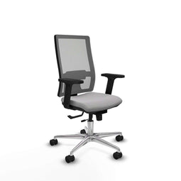 Piqueras y Crespo 2D086N0 - Bureaustoel - Verstelbare hoogte met armleuning - Lichtgrijs