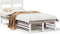 vidaXL - Bedframe - zonder - matras - massief - grenenhout - wit - 75x190 - cm