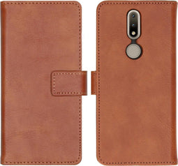 iMoshion Hoesje Geschikt voor Nokia 2.4 Hoesje Met Pasjeshouder - iMoshion Luxe Bookcase - Bruin